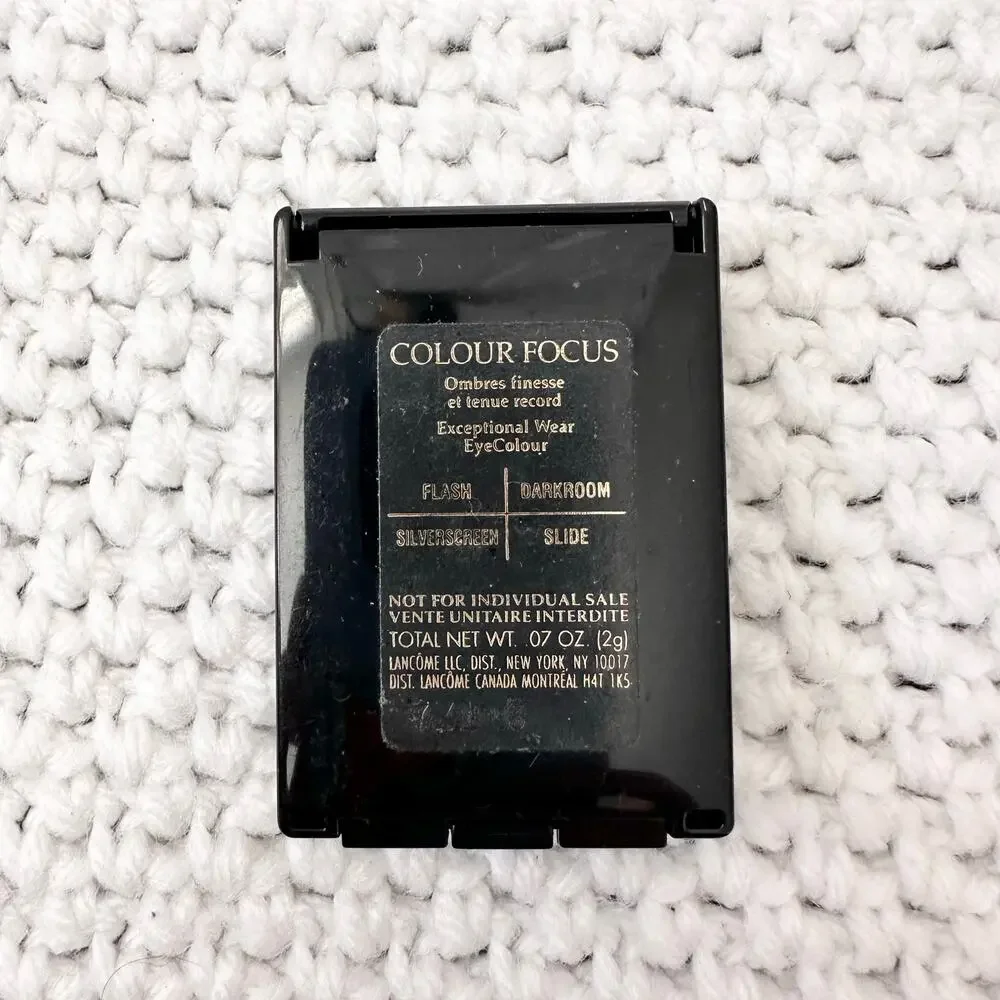 Lancome Colour Focus Eye Color Palette Flash Darkroom Silverscreen Slide .07 oz